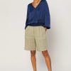 CURRENT AIR Surplice Long Sleeve Top Blouses