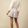 CURRENT AIR Striped Godet Mini Skirt Skirts
