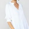 CURRENT AIR Angelica Pleated Blouse Blouses