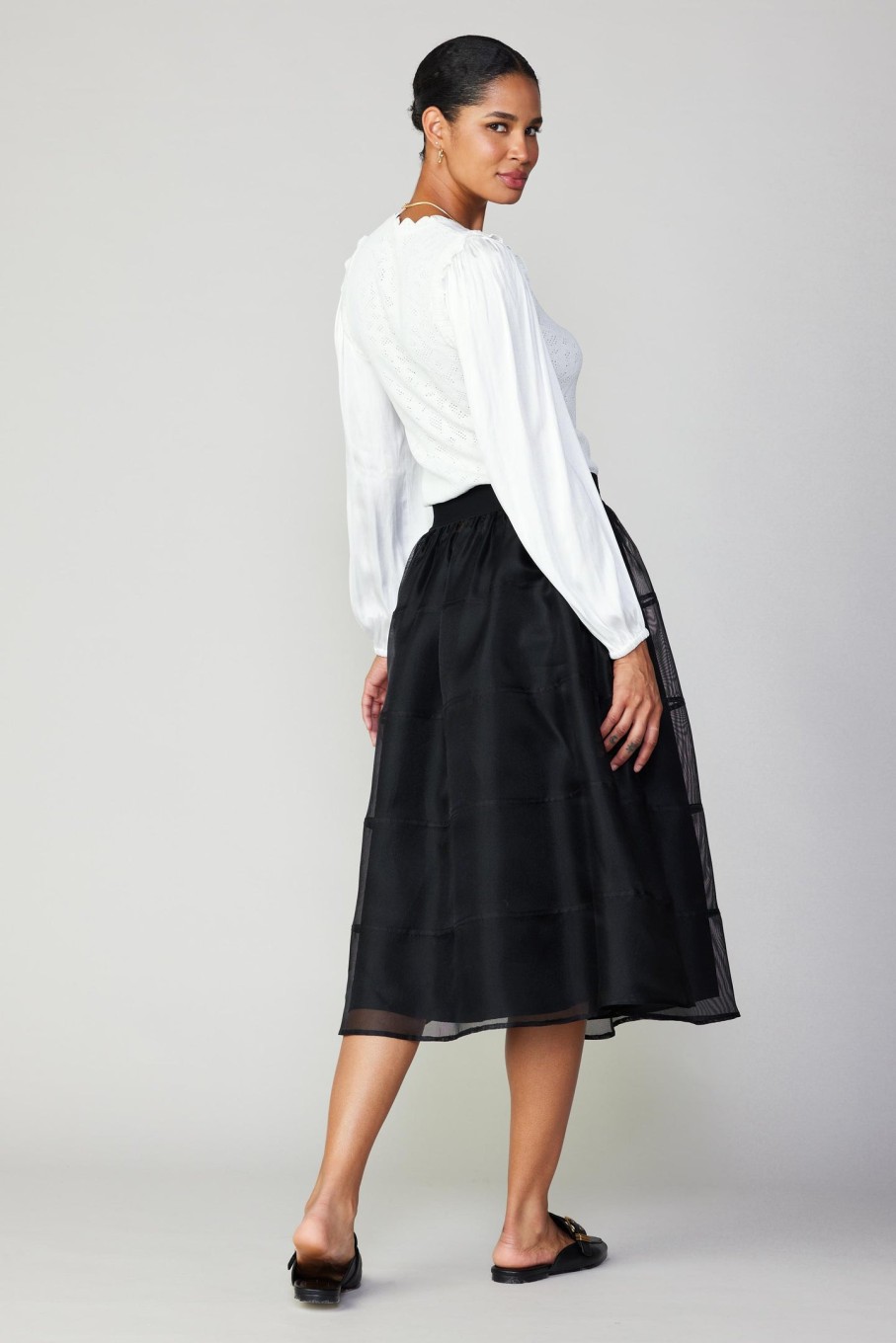 CURRENT AIR Lined Organza Skirt Skirts