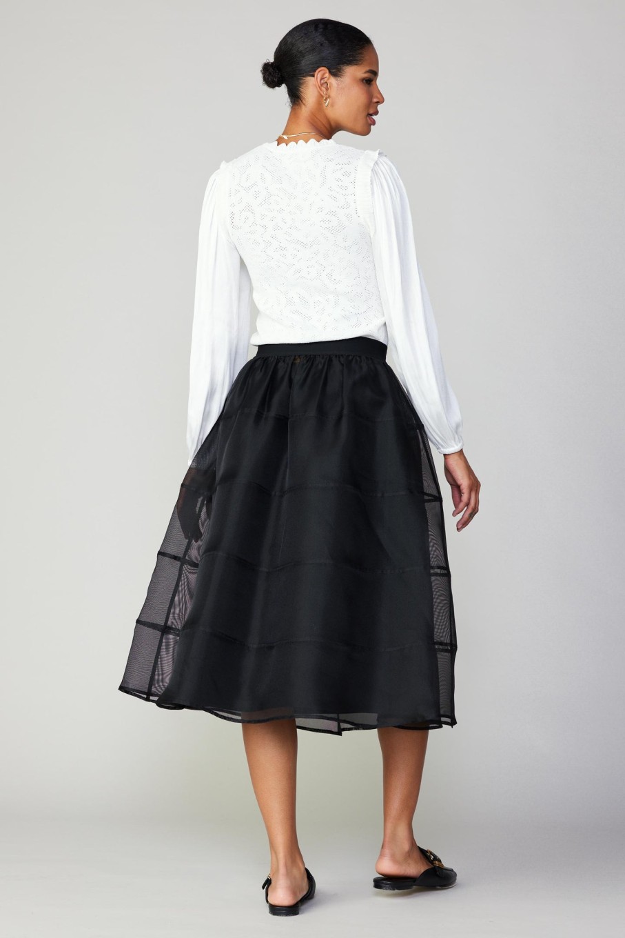 CURRENT AIR Lined Organza Skirt Skirts
