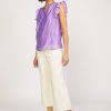 CURRENT AIR Ruffled Sleeveless Top Sleeveless Tops