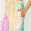 CURRENT AIR Rainbow Painterly Wide Leg Pants Pants