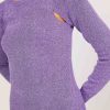 CURRENT AIR Cutout Marled Knit Sweater Long Sleeve Tops
