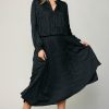 CURRENT AIR Crinkle Plisse Midi Skirt Sets