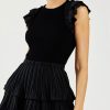 CURRENT AIR Pleated Skirt Sweater Dress Knitwear