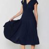 CURRENT AIR Sophia Flutter Sleeve Midi Dress Midi Dresses