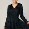 CURRENT AIR Crinkled Ruffle Mini Dress Mini Dresses
