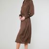 CURRENT AIR Belted Buttondown Shirt Dress Midi Dresses