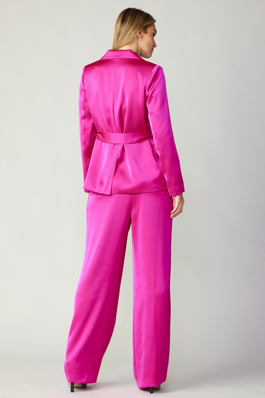 CURRENT AIR Silky Pintucked Trouser Sets