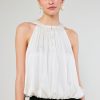 CURRENT AIR Bubble Hem Blouse Blouses