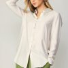 CURRENT AIR Collared Button Down Shirt Long Sleeve Tops