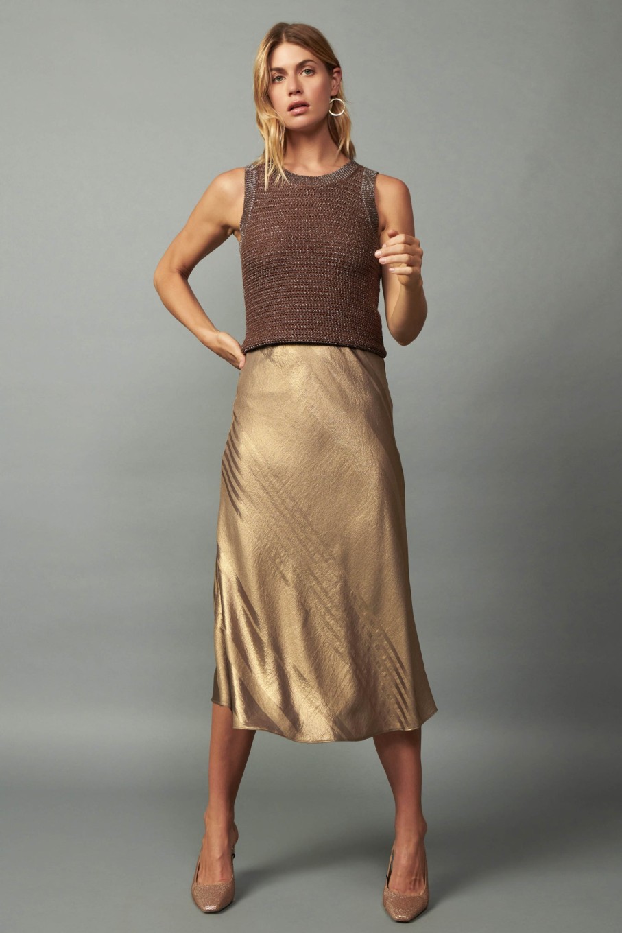 CURRENT AIR Metallic Sweater Shrug Set Coats & Jackets