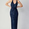 CURRENT AIR Sequin Halter Dress Midi Dresses
