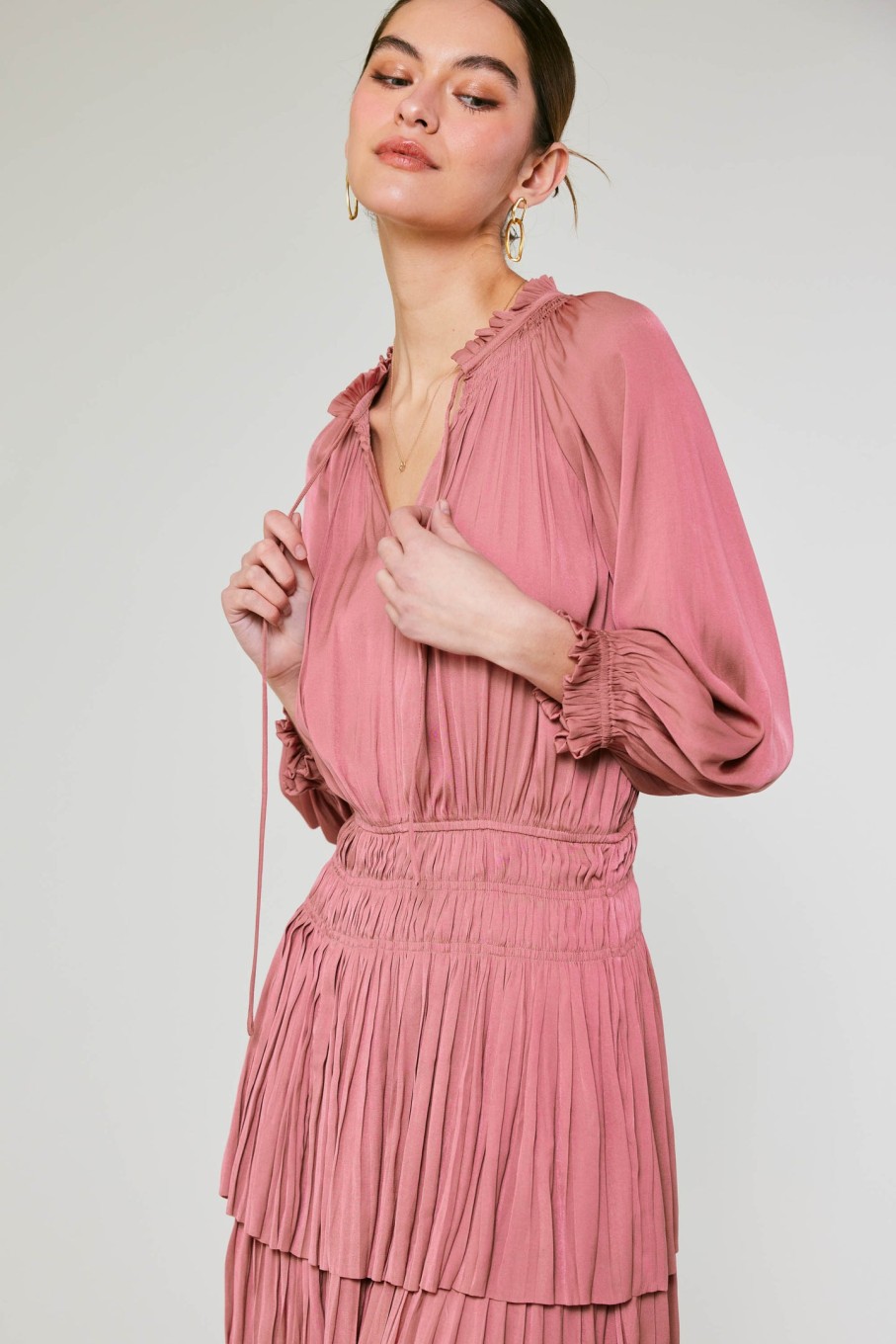CURRENT AIR Cecile Smocked Mini Dress Mini Dresses