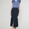 CURRENT AIR Denim Midi Skirt Skirts