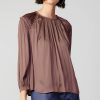 CURRENT AIR Round Neck Ruffled Top Sets