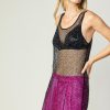 CURRENT AIR Rhinestone Mesh Tunic Accessories