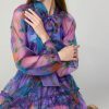 CURRENT AIR Floral Organza Mini Dress Mini Dresses