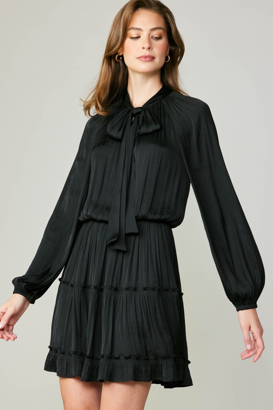 CURRENT AIR Ribbon Tie Mini Dress Mini Dresses