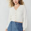 CURRENT AIR Button Cardigan Sweaters