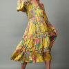 CURRENT AIR Marigold Floral Maxi Dress Maxi Dresses