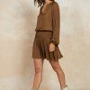 CURRENT AIR Crinkle Texture Smocked Mini Dress Mini Dresses