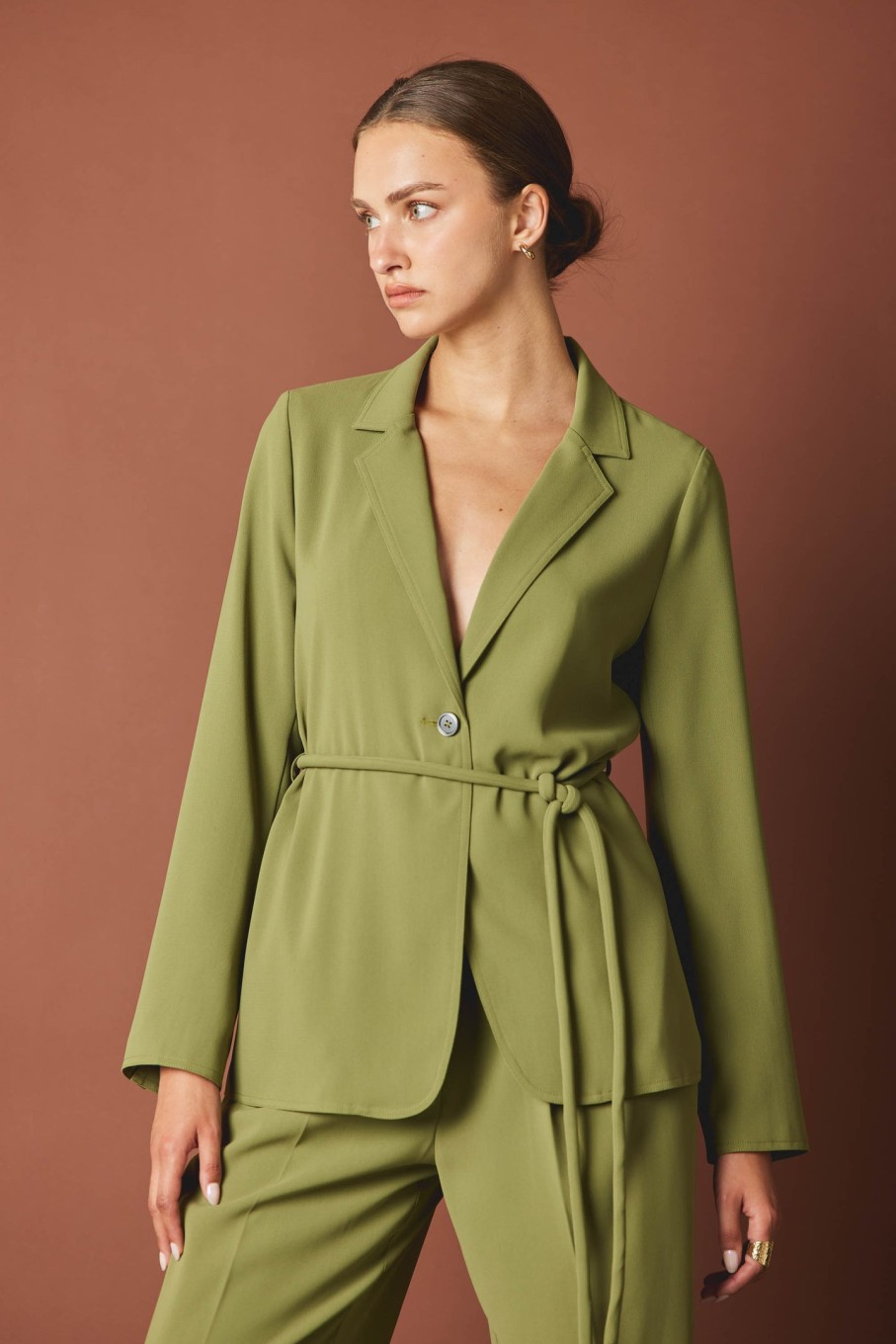CURRENT AIR Self Tie Blazer Sets