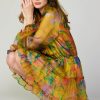 CURRENT AIR Floral Organza Mini Dress Mini Dresses
