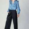 CURRENT AIR Silky Pintucked Trousers Sets