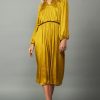 CURRENT AIR Shirred Yoke Maxi Dress Maxi Dresses