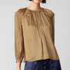 CURRENT AIR Round Neck Ruffled Top Sets