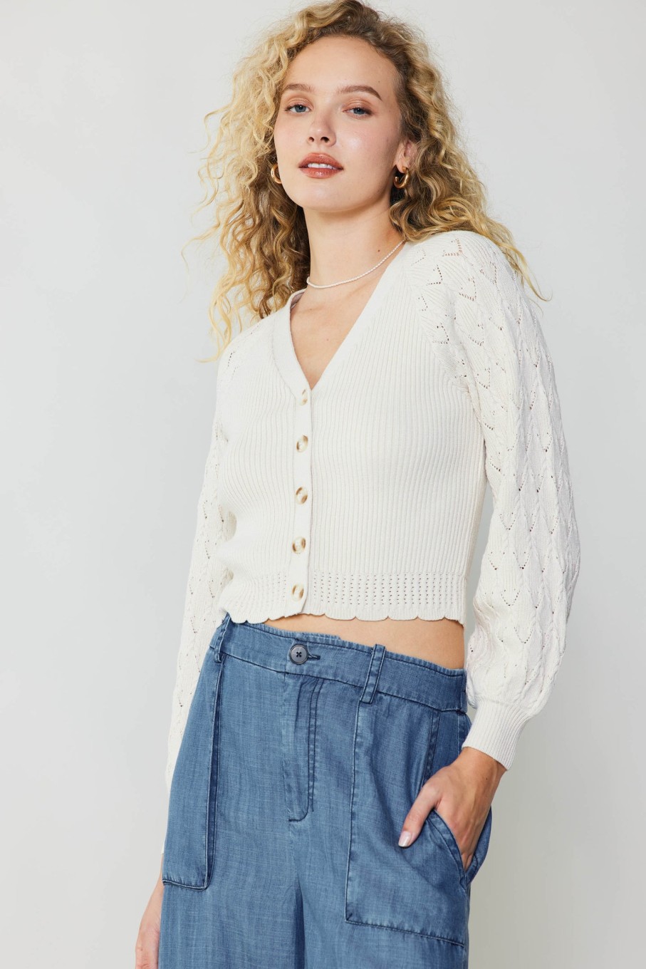 CURRENT AIR Button Cardigan Cardigans