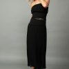 CURRENT AIR Ribbed Waist Midi Skirt Skirts
