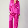 CURRENT AIR Silky Belted Blazer Sets