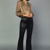 CURRENT AIR Leopard Jacquard Flare Pants Sets