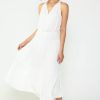 CURRENT AIR Smocked Waist Halter Midi Dress Midi Dresses