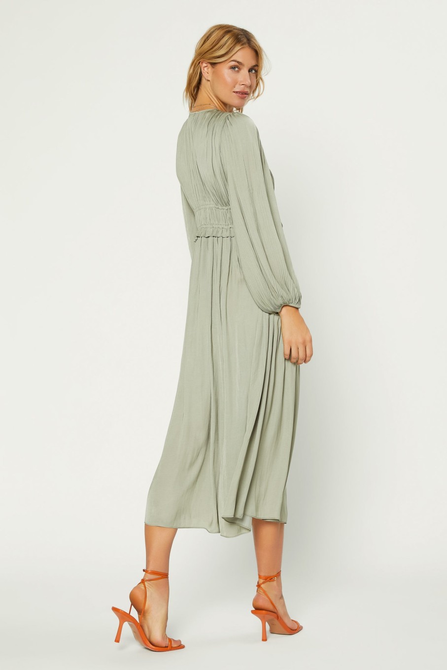CURRENT AIR Sidonie Pleated Maxi Dress Maxi Dresses