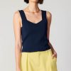 CURRENT AIR Sweetheart Knit Tank Top Blouses
