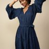 CURRENT AIR Belted Jacquard Mini Dress Mini Dresses