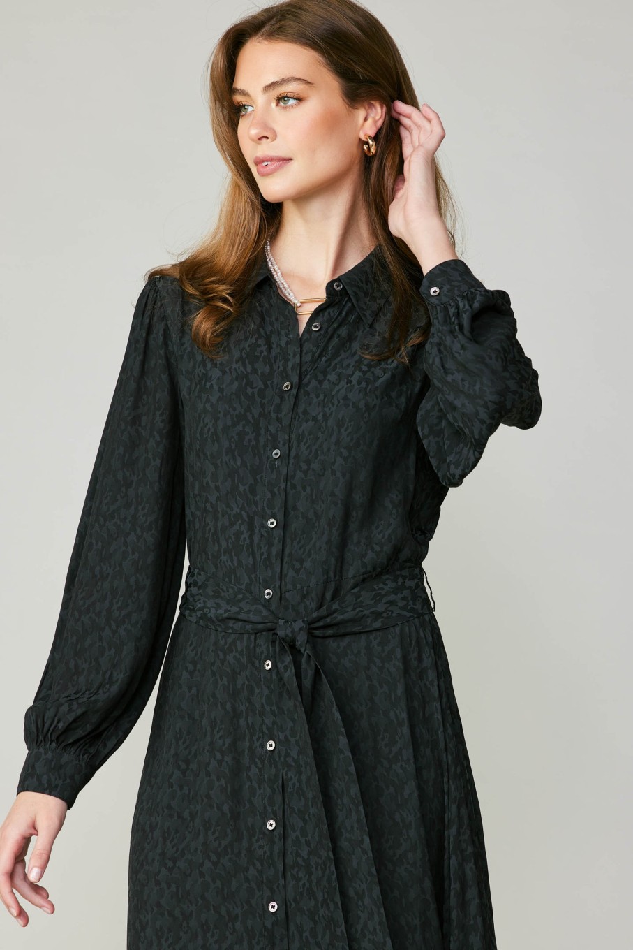 CURRENT AIR Buttondown Shirt Dress Midi Dresses