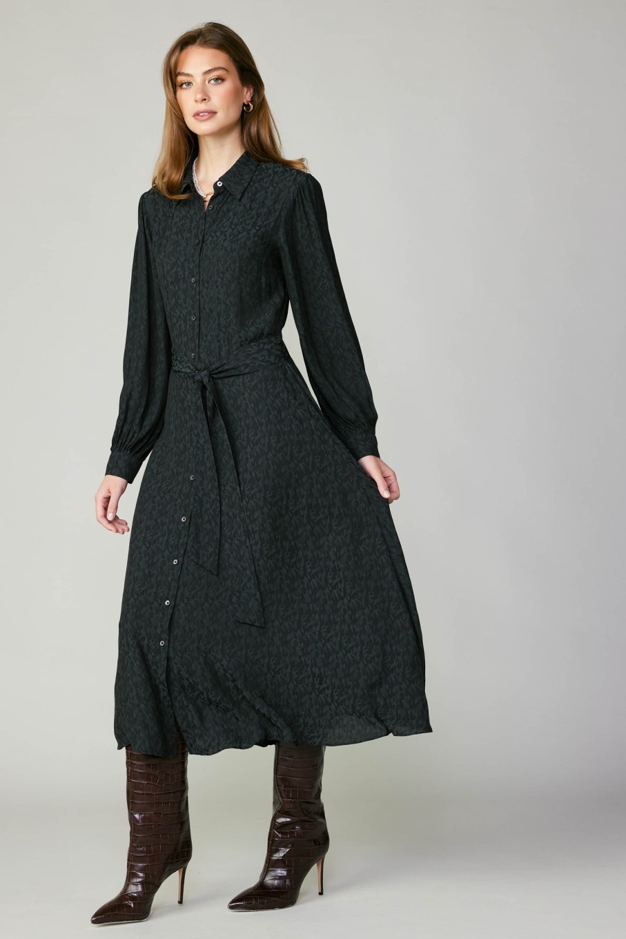 CURRENT AIR Buttondown Shirt Dress Midi Dresses
