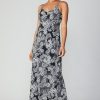 CURRENT AIR Noir Floral Maxi Dress Maxi Dresses