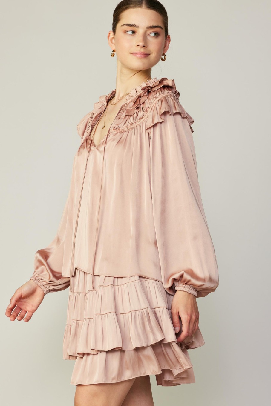 CURRENT AIR Ruffle Cape Blouse Sets