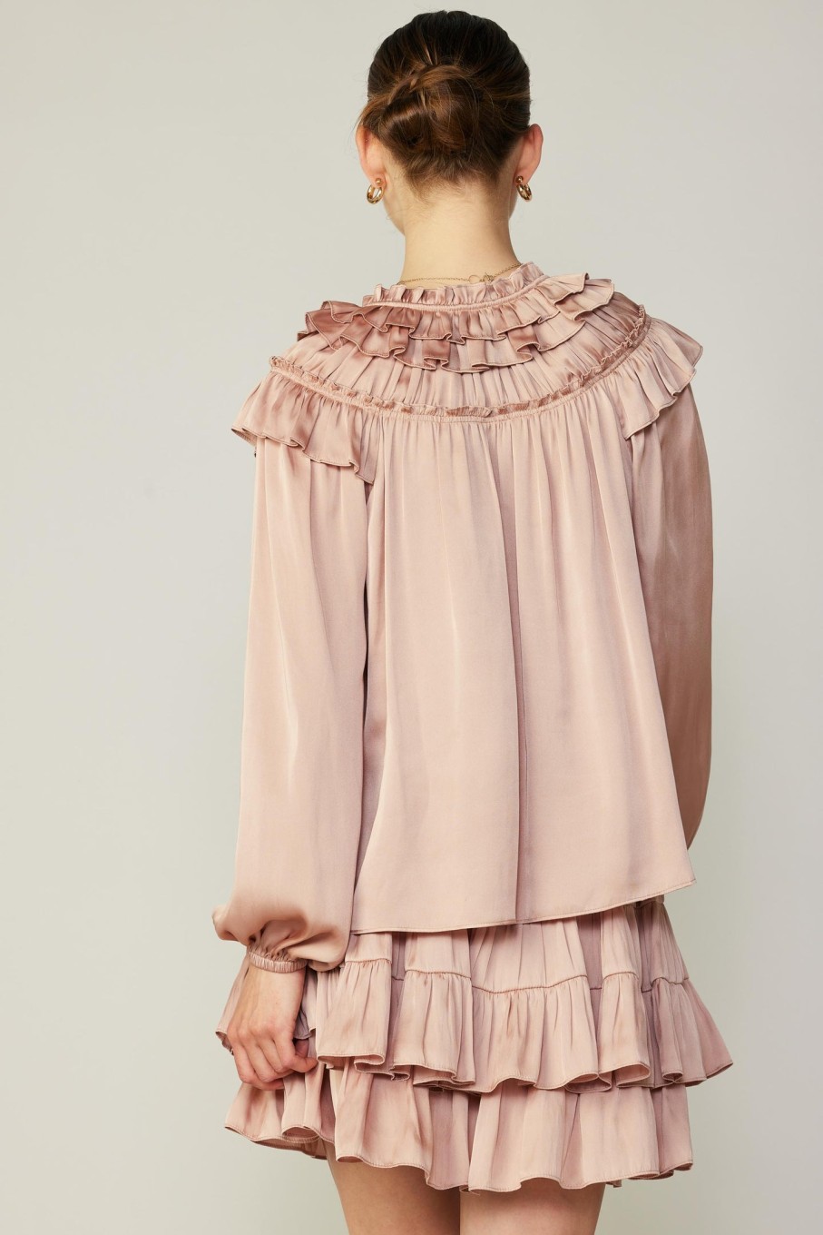 CURRENT AIR Ruffle Cape Blouse Sets