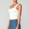 CURRENT AIR Sweetheart Knit Tank Top Sleeveless Tops