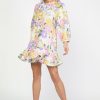 CURRENT AIR Vintage Floral Tiered Mini Dress Mini Dresses